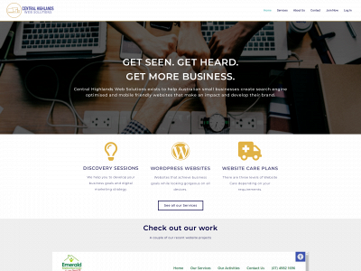 centralhighlandswebsolutions.com.au snapshot