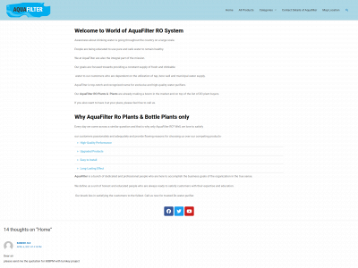 aquafilter.co.in snapshot