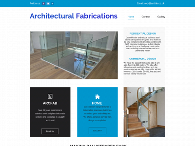 arcfab.co.uk snapshot