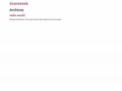 avanzaweb.es snapshot