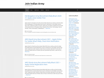 joinarmyrally.in snapshot