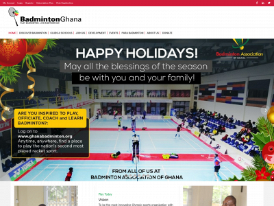 ghanabadminton.org snapshot