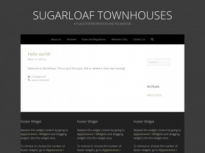 sugarloaftownhouses.org snapshot