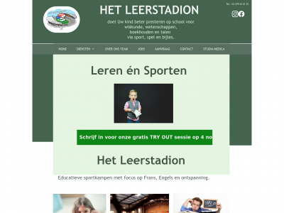 hetleerstadion.be snapshot