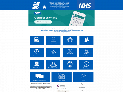 carnarvon-medical-centre.co.uk snapshot
