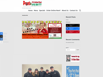 prontopizzacafepronto.com snapshot