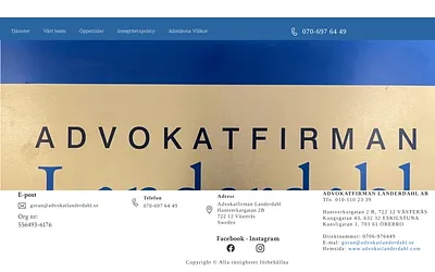 advokatlanderdahl.com snapshot