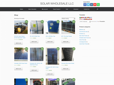 solarwholesalellc.com snapshot