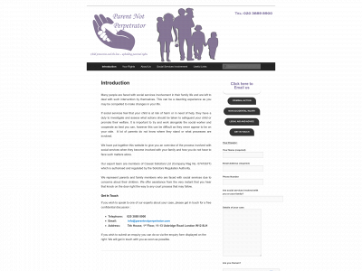 parentnotperpetrator.com snapshot