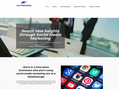 uxjmarketing.com snapshot