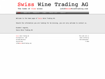 swisswinetrading.com snapshot