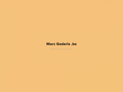 marcgoderis.be snapshot