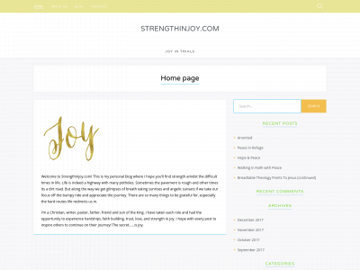 strengthinjoy.com snapshot