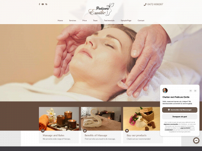 pedicure-emilie.be snapshot