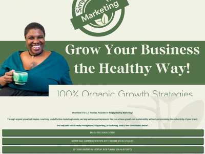 simplyhealthymarketing.com snapshot