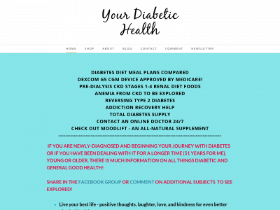yourdiabetichealth.net snapshot