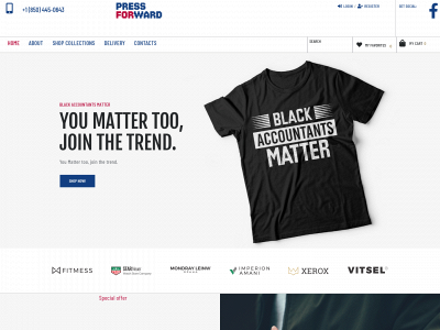 pressforward850.com snapshot