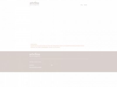 artefina-papeterie.com snapshot