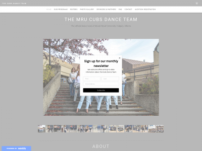 www.mrucubsdanceteam.com snapshot