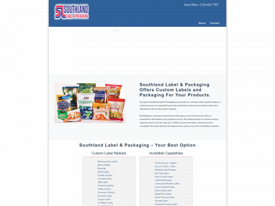southlandlabel.com snapshot
