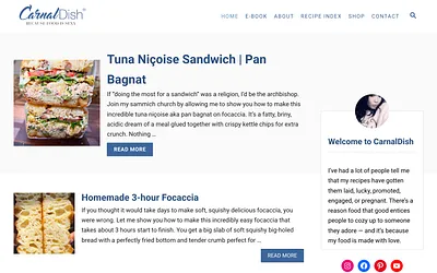 carnaldish.com snapshot