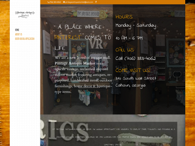pintageantiquemarket.com snapshot