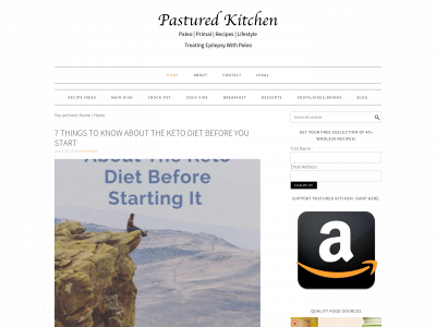 pasturedkitchen.com snapshot