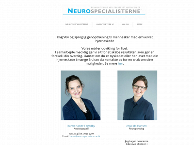 neurospecialisterne.dk snapshot