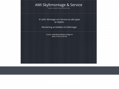 amiskyltmontage.se snapshot