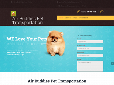 airbuddiespettransportation.com snapshot