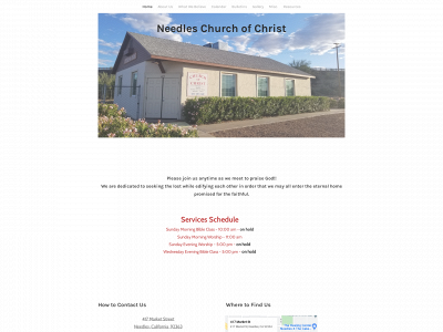 www.needleschurchofchrist.com snapshot