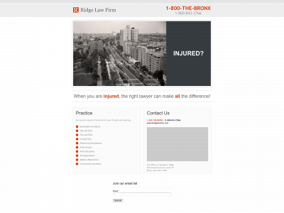 ridgelawfirm.com snapshot