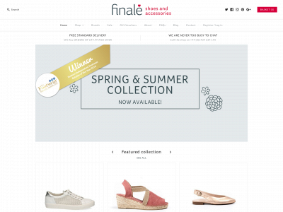 finaleshoes.com snapshot
