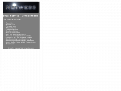 netwebs.com snapshot