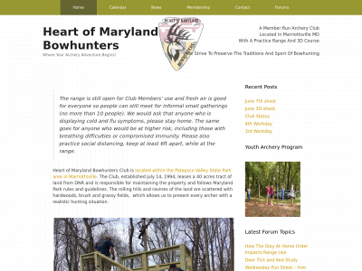 heart-md-bowhunters.com snapshot