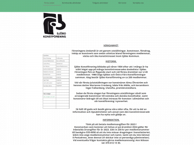 sjobokonstforening.se snapshot