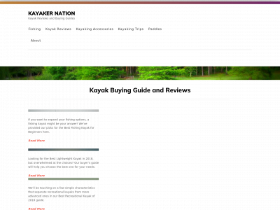 kayakernation.com snapshot