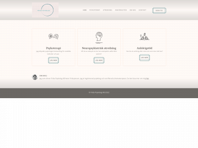 fridapsykolog.se snapshot