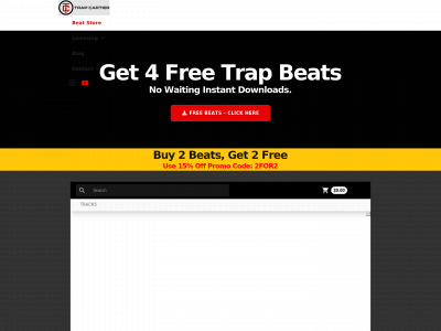 trapcartierbeats.com snapshot