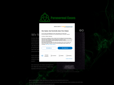 paranormal-cases.de snapshot