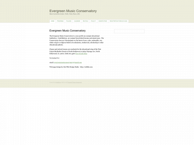 evergreenmusicconservatory.com snapshot