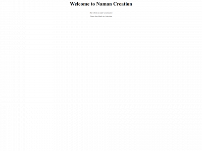 namancreation.com snapshot