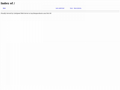 my.thespacehosts.com snapshot