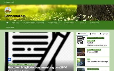 sonnental-ev.de snapshot