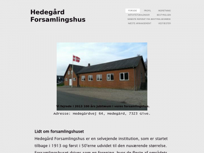 hedegaardforsamlingshus.dk snapshot