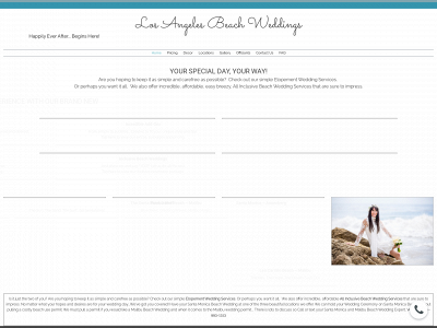 losangelesbeachweddings.com snapshot