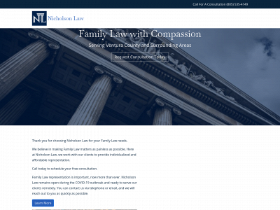 lnicholsonlaw.com snapshot