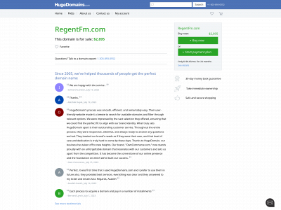 regentfm.com snapshot