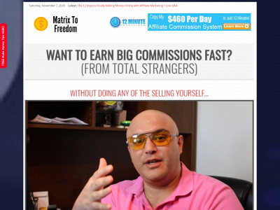 matrixtofreedom.com snapshot