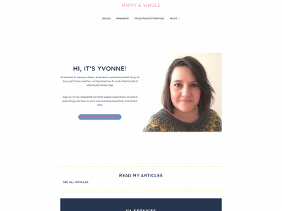 happyandwhole.com snapshot